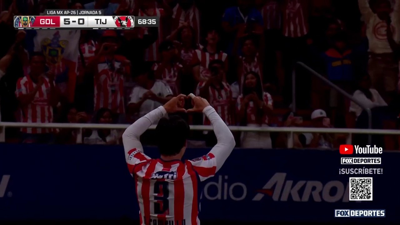 🫨🔥 GOL DE DIEGO CAMPILLO | CD Guadalajara 5-0 Club Tijuana | Jornada 4 | Liga MX