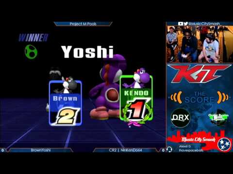KIT2016 - BrownYoshi (Yoshi) vs CR2 | NinKenDo64 (Yoshi) - Project M Pools