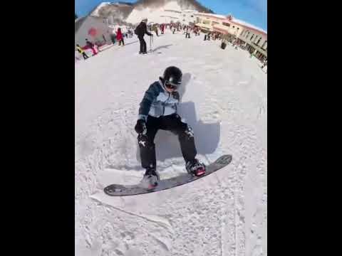 【單板滑雪】新手換刃摔跤的原因和改進建議 #snowboarding #GALA湯澤 #潔哥指導