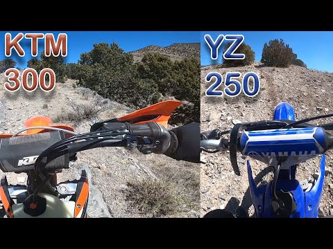 Ktm 300XC VS YZ 250 // Hill Climbs!!!