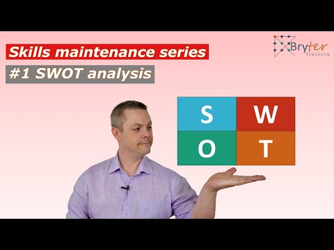 How to do a SWOT analysis (Skills Maintenance Series - Video 1)