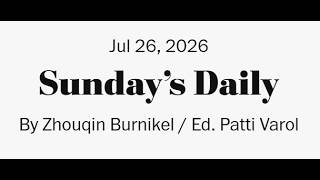 The Washington Post / LA Times Crossword 26/07/2026