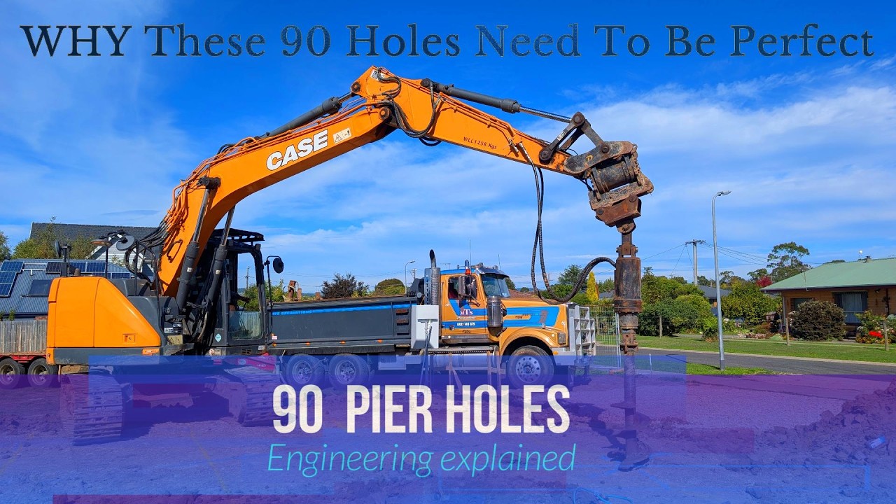 90 Pier Holes, The Engineering Nobody Sees. Foundations Explained