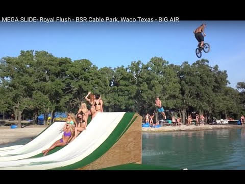 MEGA SLIDE- Royal Flush - BSR Cable Park, Waco Texas - BIG AIR