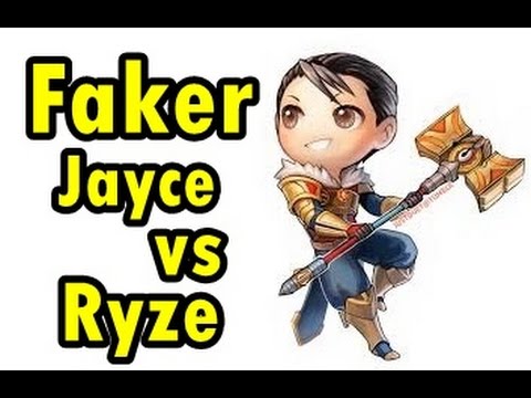 LOL Pro - Faker Jayce vs Ryze - Korea SoloQ - Highlights
