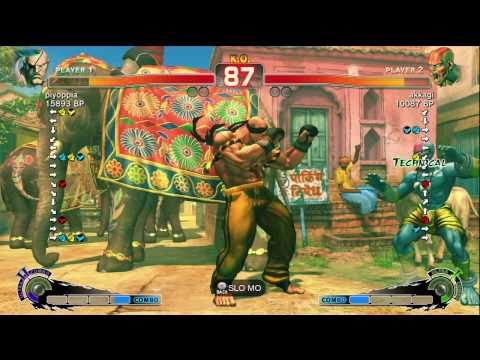 AFG [Sagat] vs akkagi [Dhalsim] SSF4 Japanese Online Ranked Matches - TRUE-HD