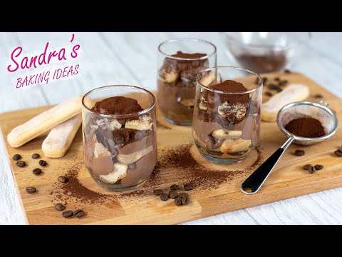 How To Make Chocolate Tiramisu In A Glass In 10 Minutes | Easy Alcohol-free Tiramisu | Fast Dessert