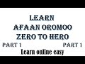 Learn afaan oromo from zero to hero part 1