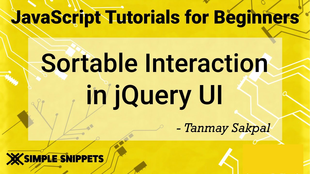 57 - Sortable Widget in jQuery UI | jQuery Tutorials for Beginners | jQuery UI Library
