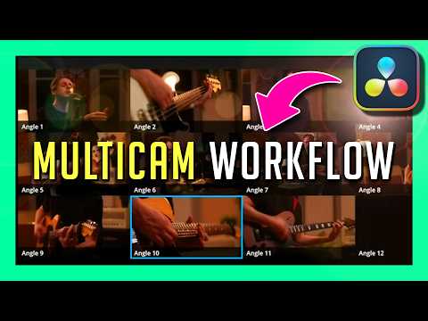 How to Edit a Multicam Music Video in DaVinci Resolve - Easy workflow!