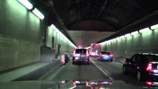 preview picture of video 'Squirrel Hill Tunnels Pittsburgh Pa fast stop'