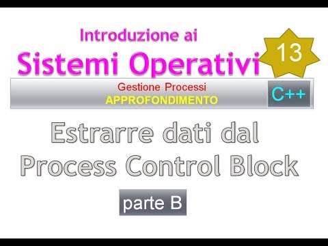 Sistemi Operativi ITA 13: C++, informazioni dai PCB - seconda parte