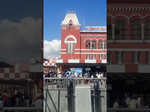 Chennai Central Railway Station... Subscribe For More Videos🚂🚉👍😍