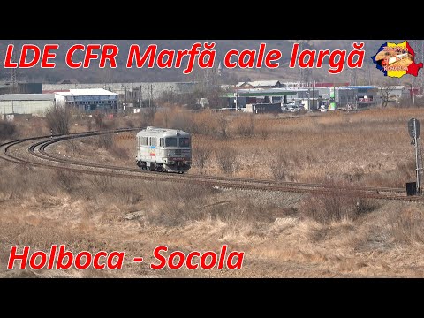 [4K] Locomotiva DA 1275 de la CFR Marfa de cale larga intre Holboca si Socola [martie, 2022]