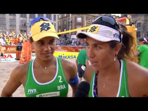 Juliana/Antonelli (BRA) vs. Boucheta/Bayou (ALG) - Amsterdam – Women World Championships 2015