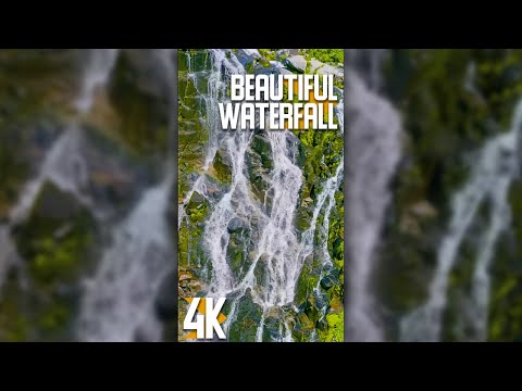 2 HRS Nature Scenery for Tablets and Phones - 4K Beautiful Waterfall for Vertical Displays