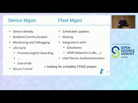 ELCE 2022: BoF: Open Source Fleet and Device Management