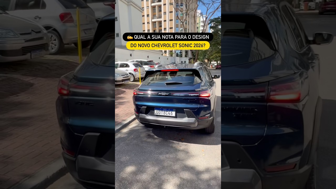 ✍️ QUAL A SUA NOTA PARA O DESIGN DO NOVO CHEVROLET SONIC 2026?