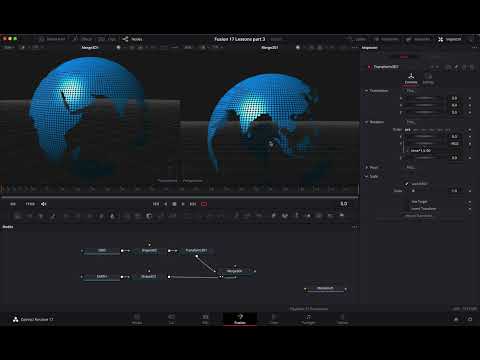 DaVinci Resolve 17 FUSION - Basic 3D Compositing (Lesson 9)