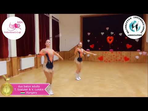 Valentine's Cup 2022 - duo baton adults - T. Szaluter & V. Lukács