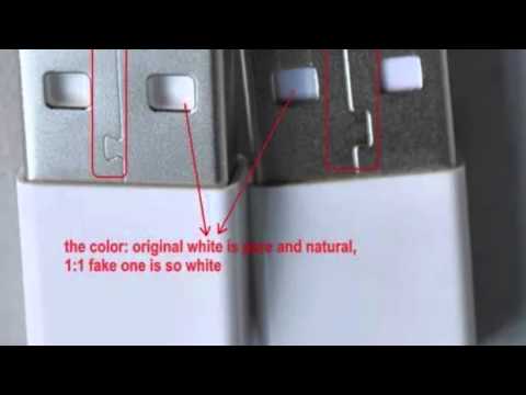 How to spot Fake iphone chargers