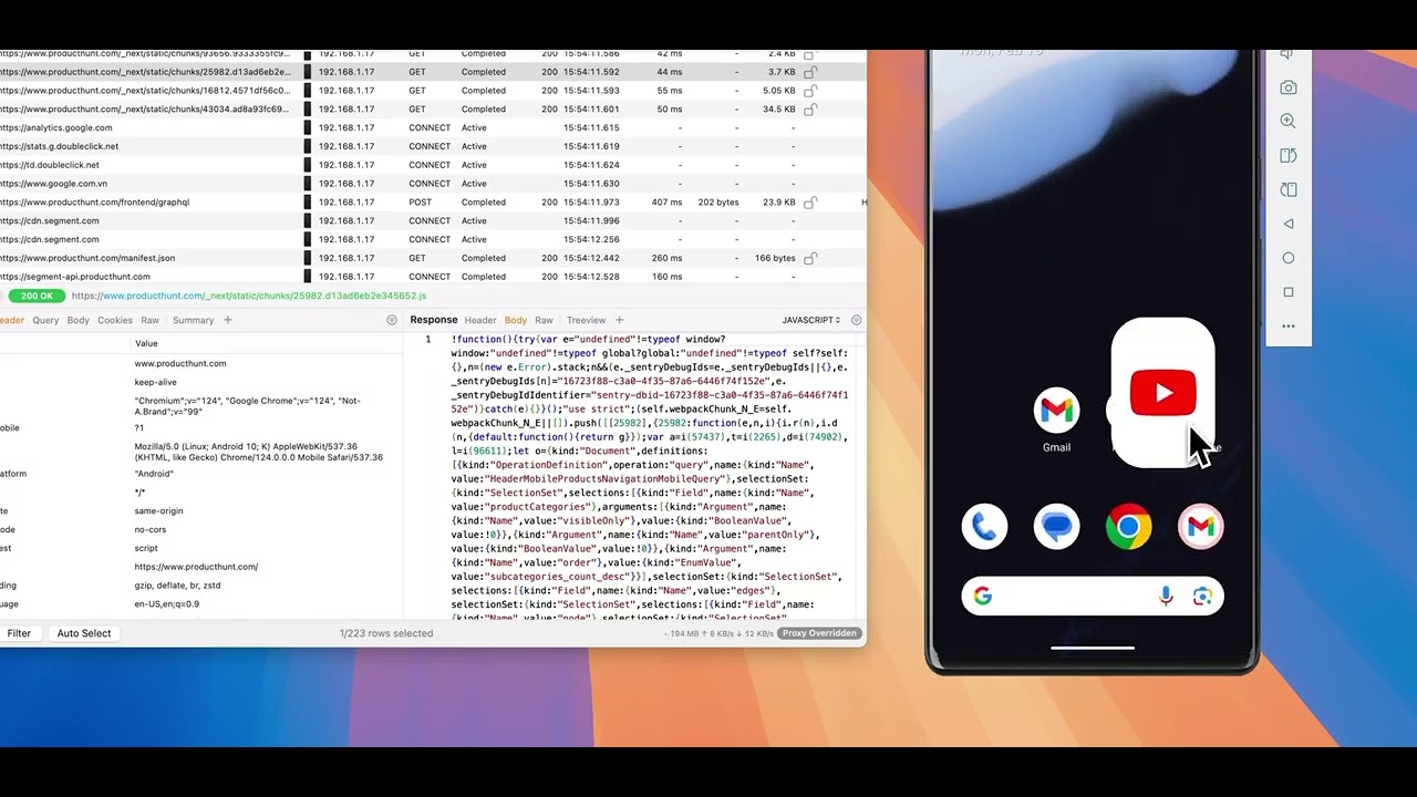 How to capture and decrypt HTTPS Requests/Responses from API 35 Android Emulators