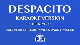 Despacito -  In the Style of Justin Bieber, Luis Fonsi & Daddy Yankee - Karaoke Video
