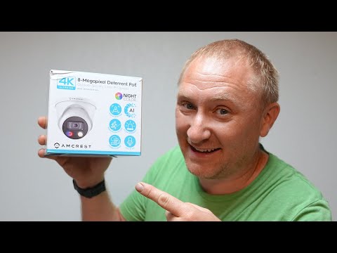 Amcrest 4k 8MP Night Color Security Camera Unboxing & Setup