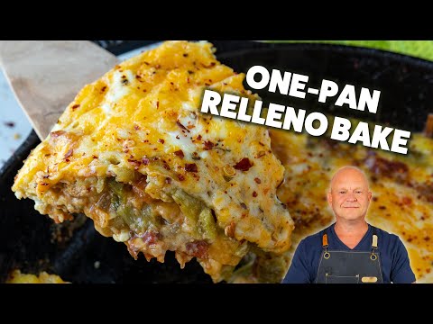 Chile Relleno Breakfast Casserole | Roasted Poblano & Cheese (No Frying!)