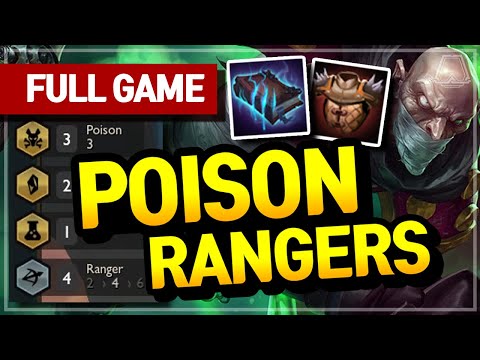 Poison Rangers Comp! (still S tier) - Teamfight Tactics Full Game | TFT | Diamond