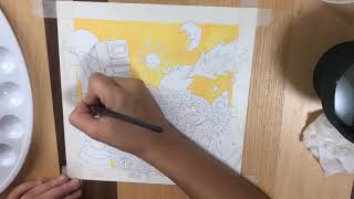 ポスターカラー イラスト 【不透明水彩 GOUACHE】