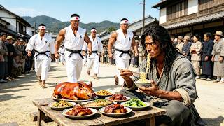 Download lagu Kung Fu Action Movie: Japs bully locals,but the lad eating noodles is a master, sending them flying! mp3