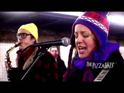 The Pizza Bats - On the Sunny Side of the Street (Hugh/Fields) Live at the Bedford L Subway Stop
