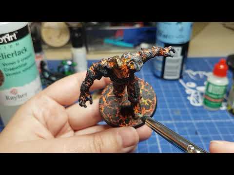 Miniaturen F&A - colorshift Farben, krakelierlack und Blut Fäden