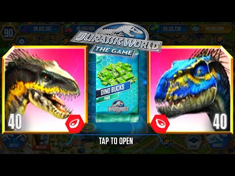 INDORAPTOR vs I.GEN 2 FULL MONEY DINO BUCKC PACK | JURASSIC WORLD THE GAME