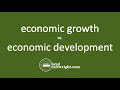 What Is Economic Growth Vs Economic Development?   Explained    IB Microeconomic