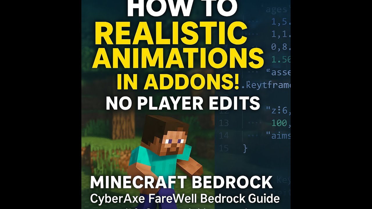 Video: Secret Project - Realistic Animations in ADDONs - I did it - Here is how (My Farewell Bedrock Guide)