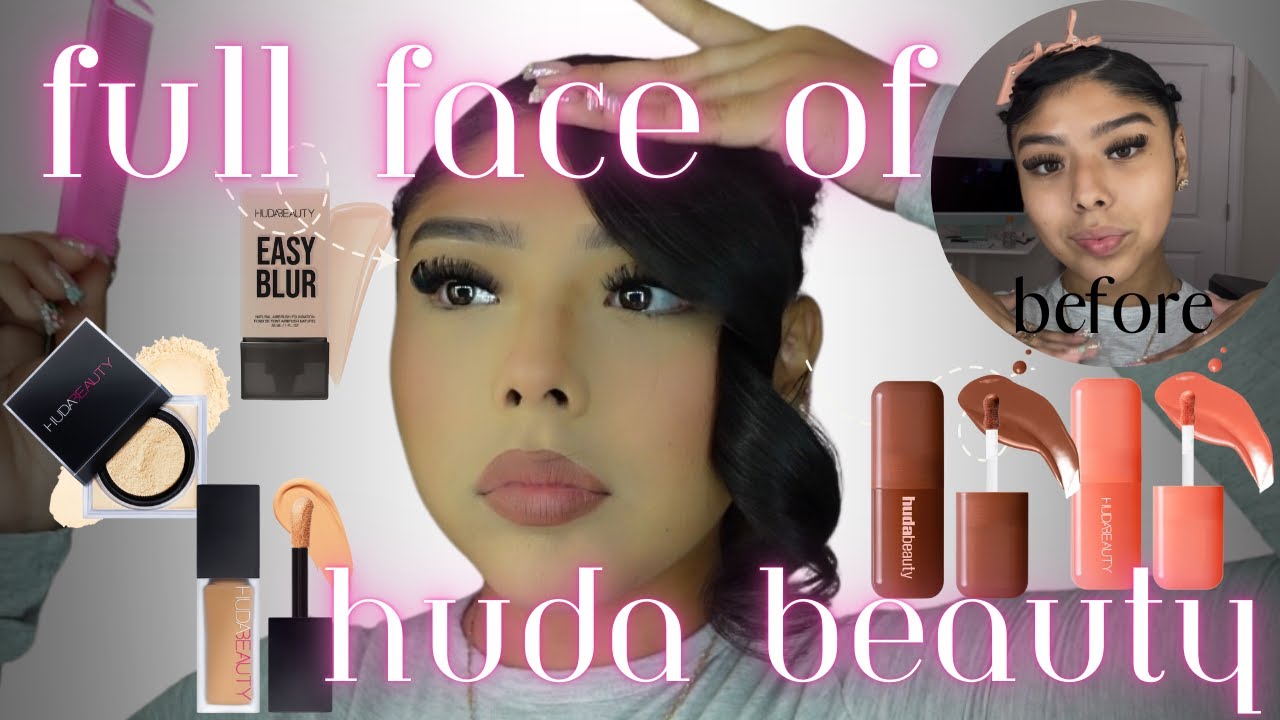 2025 Full face of HUDA BEAUTY Makeup