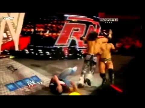 Raw 01/03/11 WWE Championship - Falls Count Anywhere : The Miz  vs John Morrison Part 1