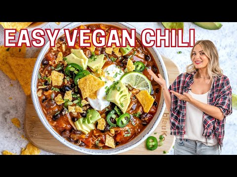 Easy Vegan Chili Recipe – Best Vegetarian Chili in the World – Blondelish