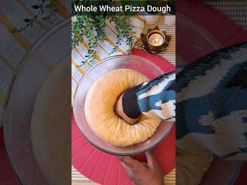 Perfect Whole Wheat Pizza Dough #trendingshorts #shorts #pizza #wholewheatpizza #dough #pizzadough