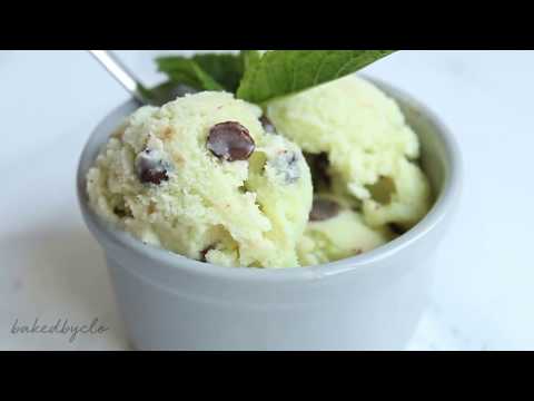 Vegan Mint Chocolate Chip Ice Cream (No Churn)