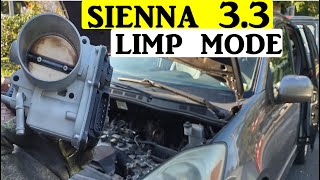 toyota sienna won't accelerate code p2111 limp mode