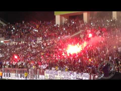 "Saprissa - Boca Juniors/ Bengalas + Vamos morados...Ultra Morada" Barra: Ultra Morada • Club: Saprissa