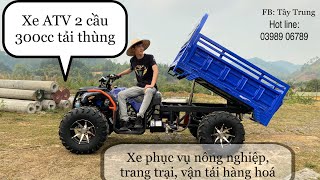 Xe ATV 2 cầu tải thùng phục vụ nông nghiệp, trang trại. Liên hệ 0398906789 #shorts @fakeepXe