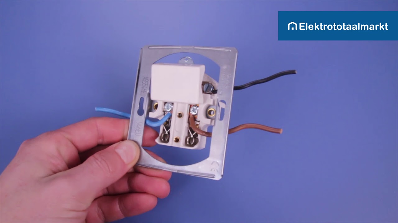 Jung combinatie schakelaar-WCD 1-polig aansluiten - Elektrototaalmarkt.nl