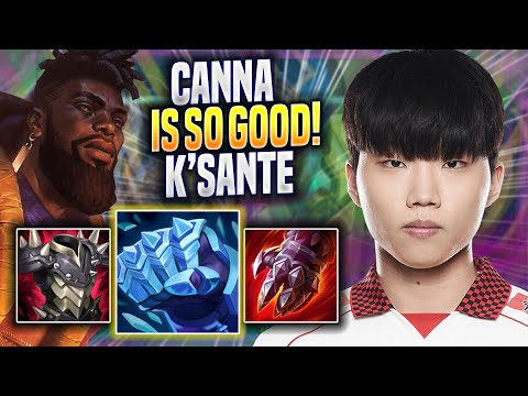 CANNA IS SO GOOD WITH NEW CHAMPION K'SANTE! - NS Canna Plays K'sante TOP vs Fiora! | Season 2022