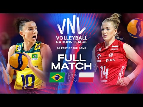 Bronze Medal Match! - Brazil 🇧🇷 vs. Poland 🇵🇱 | VNL 2024 - Full Match
