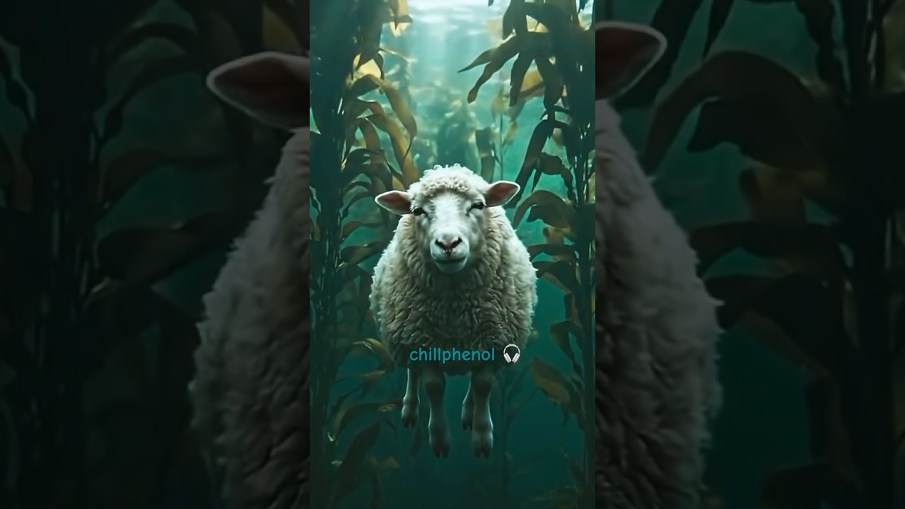 Float into deep sleep with this underwater sheep 🌊🐑 #shorts