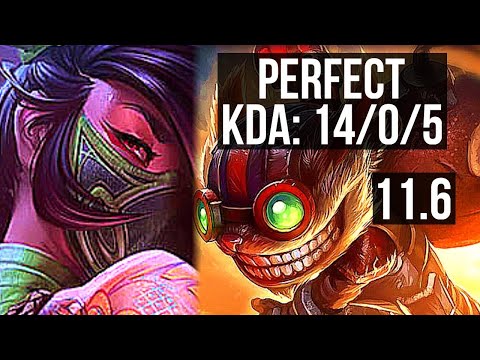 AKALI vs ZIGGS (MID) | 14/0/5, Legendary, Rank 12 Akali | BR Challenger | v11.6